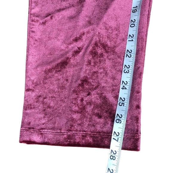 NEW Torrid Velvet Ankle Pants 2X Zinfandel Elastic Waist Lounge NEW WITH TAGS - Picture 8 of 9